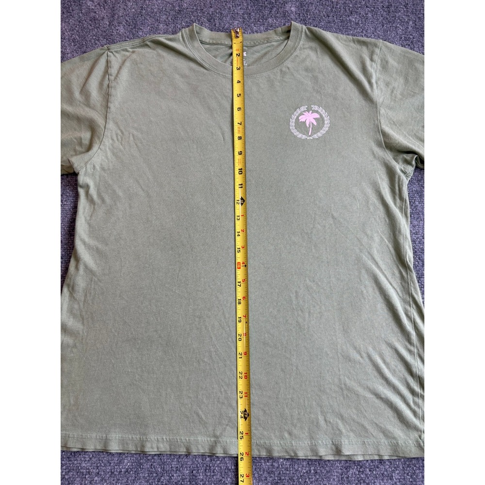 Victoria's Secret PINK Olive Green Palm Tree Graphic T-Shirt Small - Picture 7 of 15